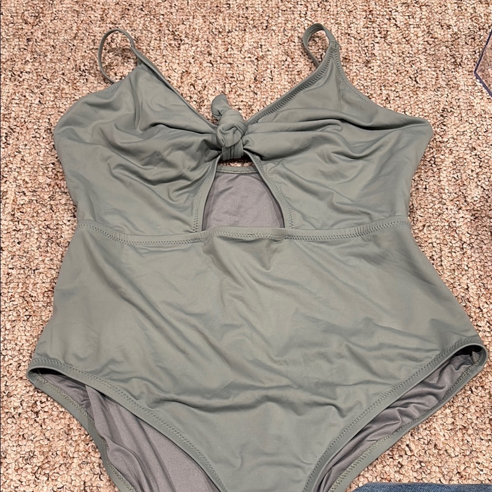Sage Green One-Piece Swimsuit